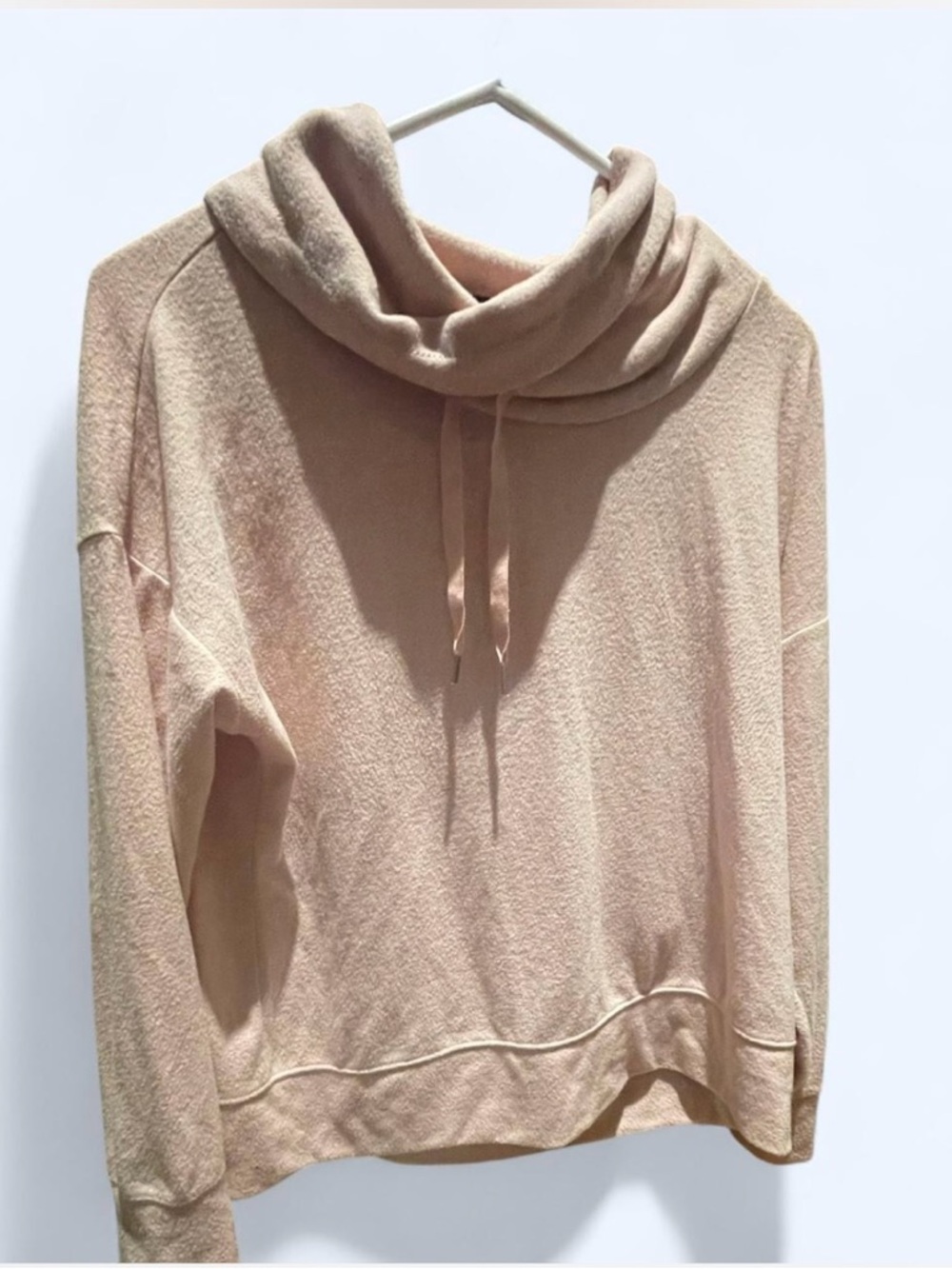 Banana Republic Blush Cowl Neck Drawstring Sweater